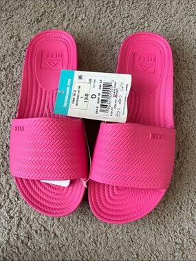 Reef Hot Pink Slide Sandals